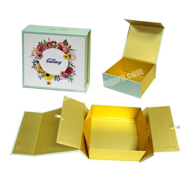 Luxury  Custom Packaging Custom Magnet Folding Paper Flat Pack Boxes Luxury Magnetic Gift Box with Magnet Closure packaging box
