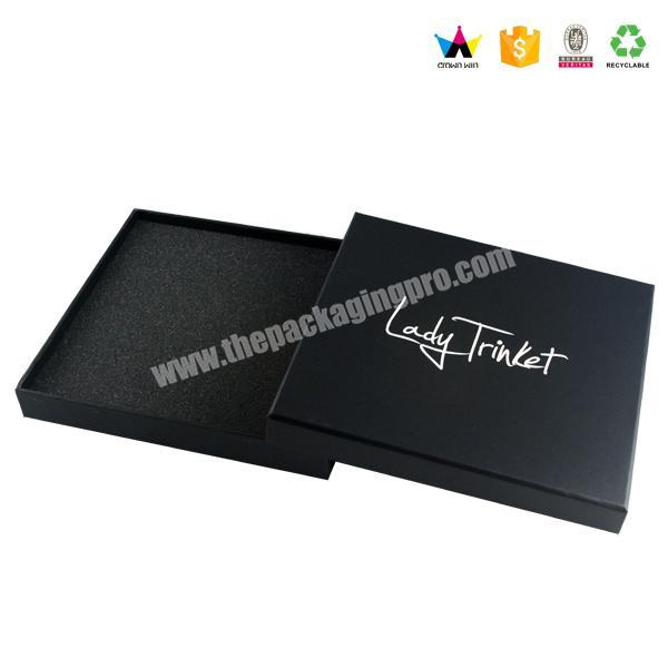 Luxury Custom Paper Purse Packaging Box With Black Foam