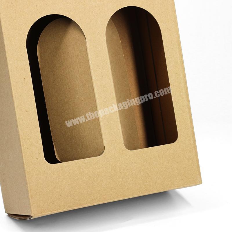 Brown Rectangular Corrugated Disposable Tea Flask