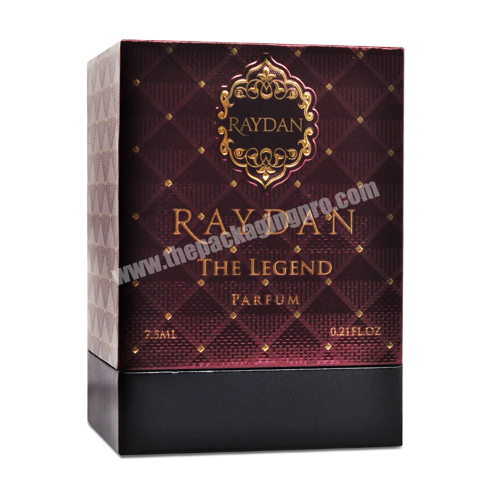Luxury custom printed paper clothing packaging perfume foldable gift box