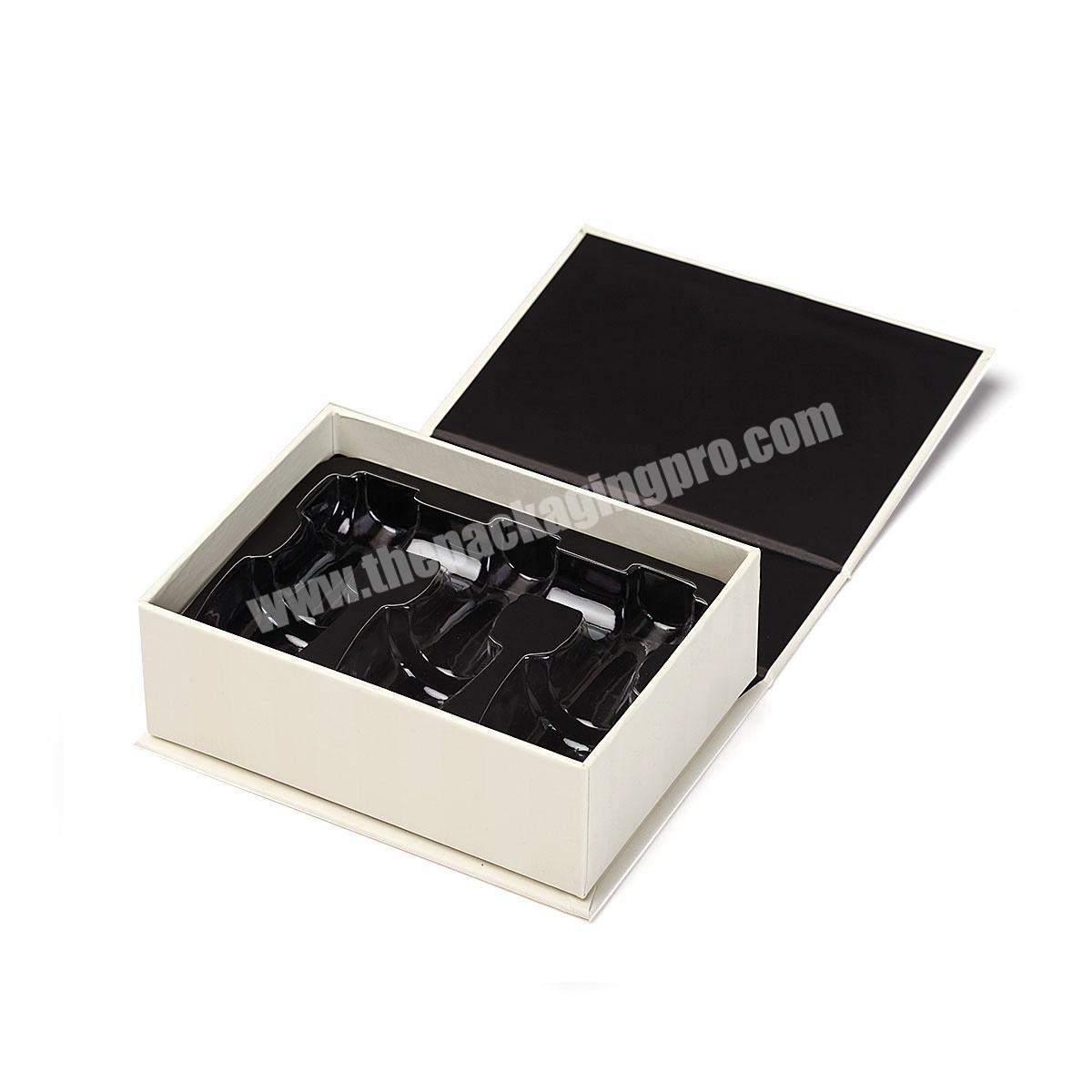 Luxury custom printed paper empty nail polish gel nail care 2 bottles box set packaging box