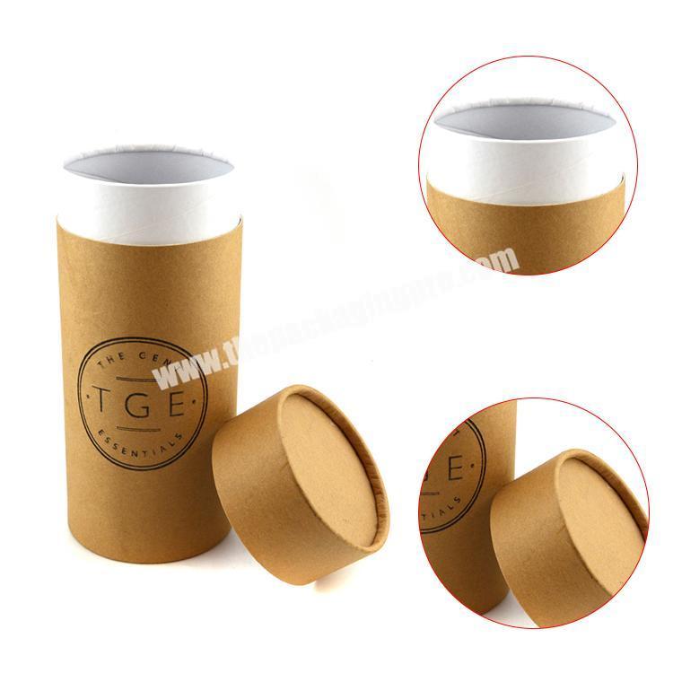 luxury custom printed paperboard perfume canisters kraft paper canisters