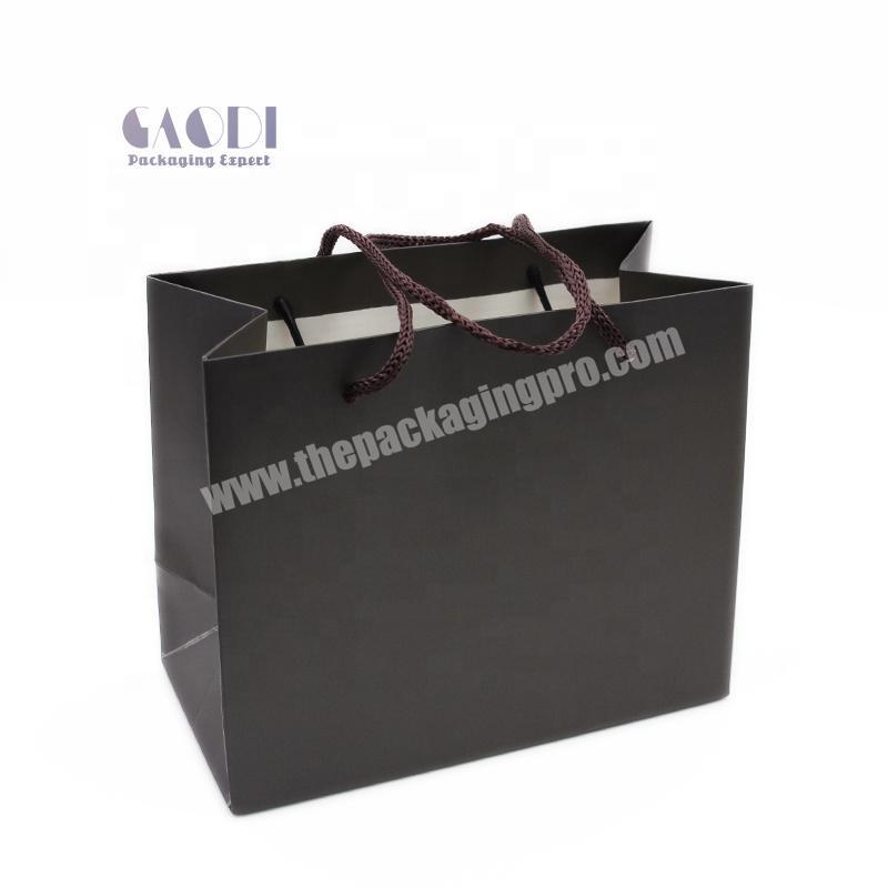 Luxury Custom Printed Shopping Promotional Men Wallet Watch Bracelet Gift Paper Bag For Packaging