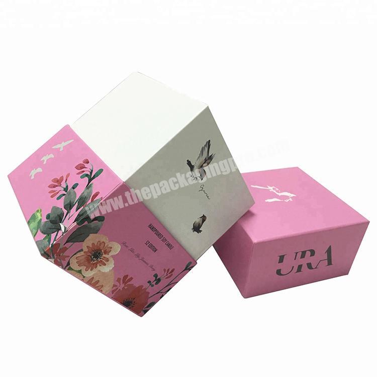 Luxury custom printing hard cardboard keepsake box and gift box for candle packaging
