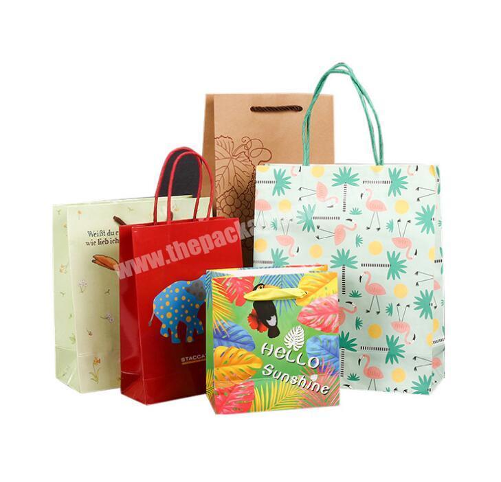 Luxury Custom Printing Logo Cardboard Shopping Bag Gift Packing Paper Bag