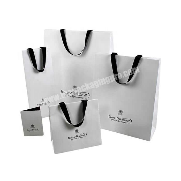 Luxury Custom Printing Logo Recycle Shopping Packing Store Retail Paper Bag Wholesale