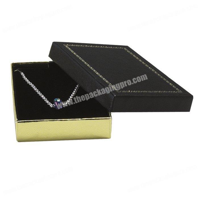 Luxury Custom Texture Material Cardboard Paper Custom High Grade Jewelry Necklace Ring Packaging Box