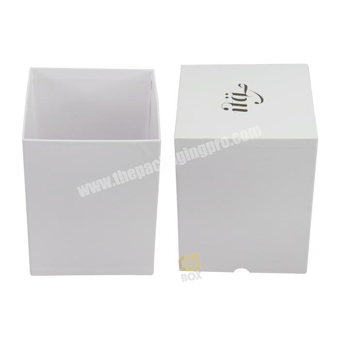 Luxury Custom White  Round Aromatherapy Candle jar Gift Candle Packaging Box