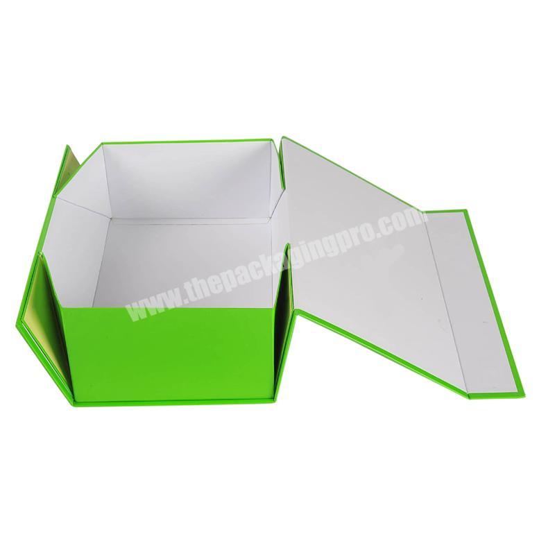 Luxury Customer's Own  Logo Printing Paper Cardboard Collapsible Foldable Adhesive Magnetic Closure Flat Pack Box Packaging