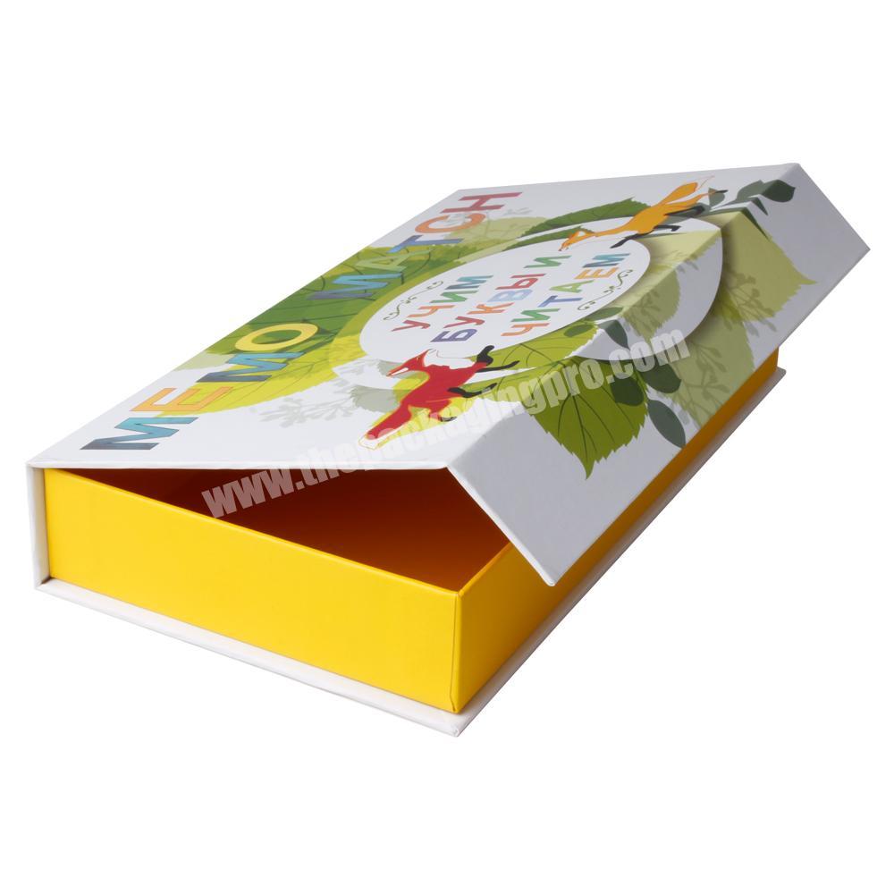 Luxury Customized Book shaped Cardboard Magnetic Baby Gift Box Packaging Wholesale