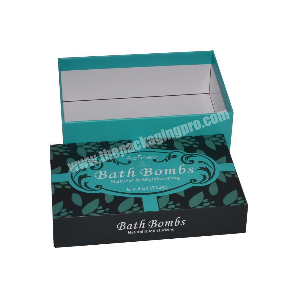 luxury Customized elegant lid and base gift box foe cosmetics packaging gift box for face mask