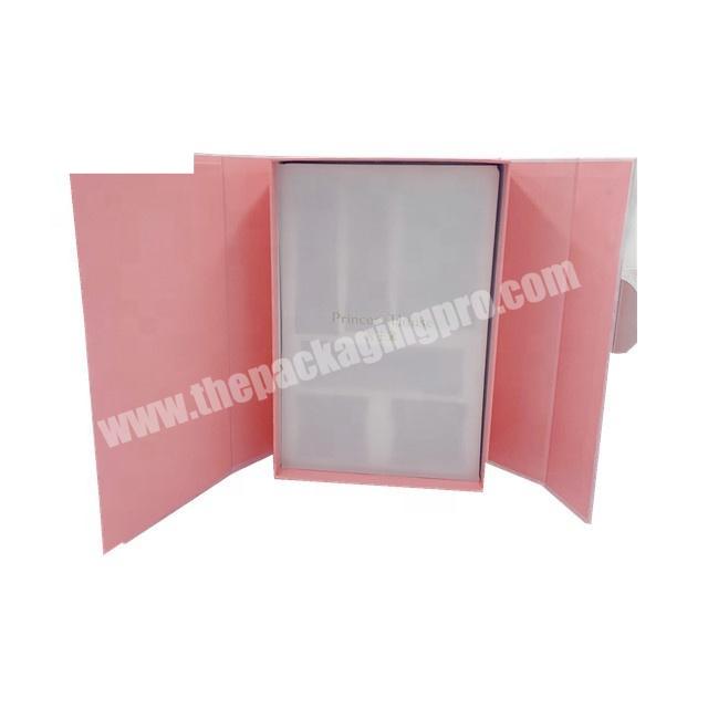 Luxury Customized Large Cardboard Wedding Favors Gift Double Door Box For Cosmetics Packaging