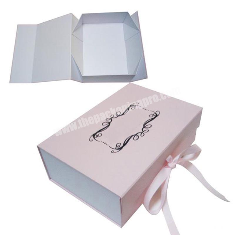 Luxury Customized Logo Magnetic Closure Folding Wigs Hair Extension Packaging Boxes