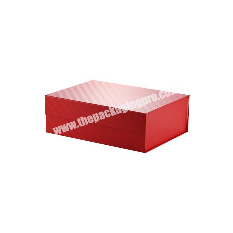 Luxury Customized matt lamination card paper foldable packaging box with magnetic closure for hairpiece hair extension packing