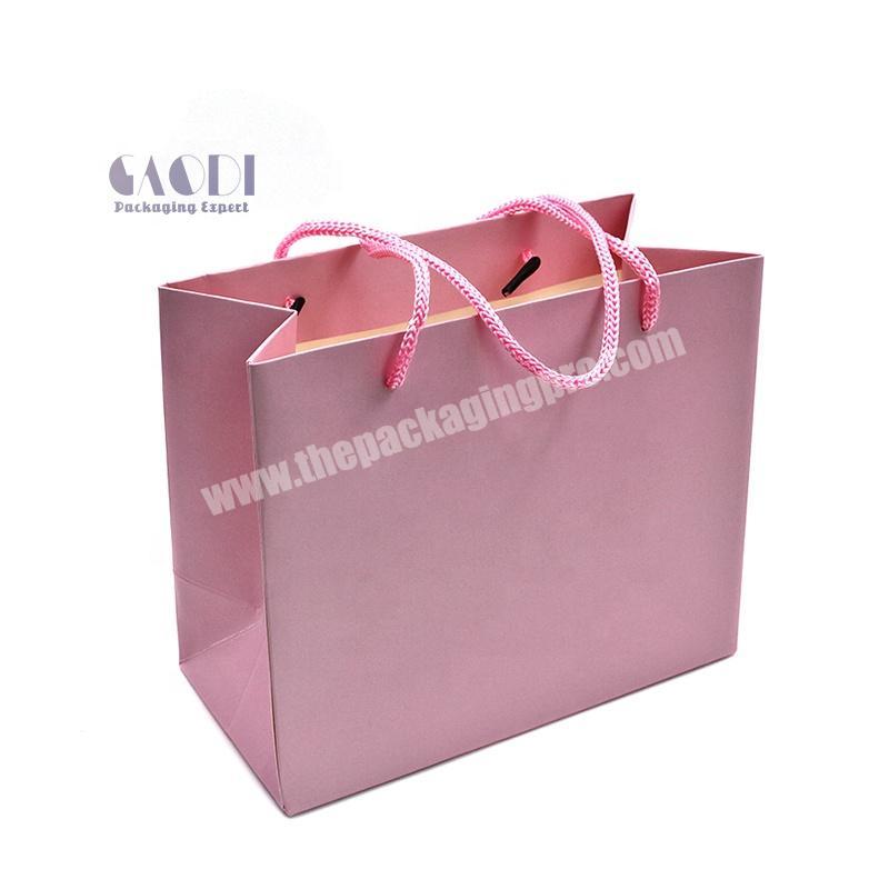 Luxury Customized Printed Own Logo Clothes Dress Packaging Underwear Shopping Paper Bags For Garment