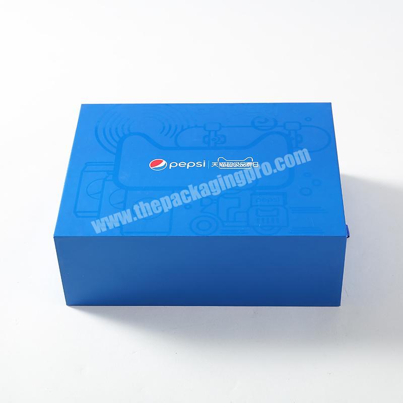 Luxury customized  rigid  cardboard double open printing  gift packaging paper box with cardboard for two beverage