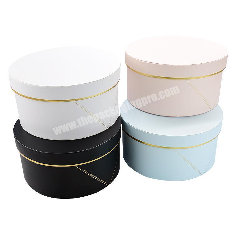 Luxury cylinder printed round paper box for cosmetic perfume packing wedding