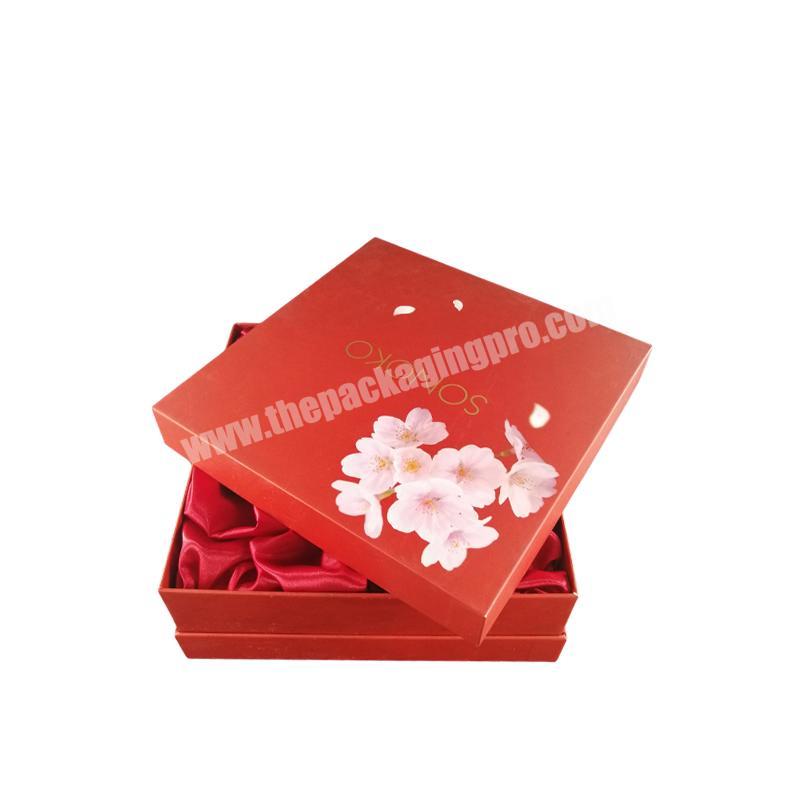 Luxury Design Custom LOGO Red Chinese New Year Packaging Paper Gift Box