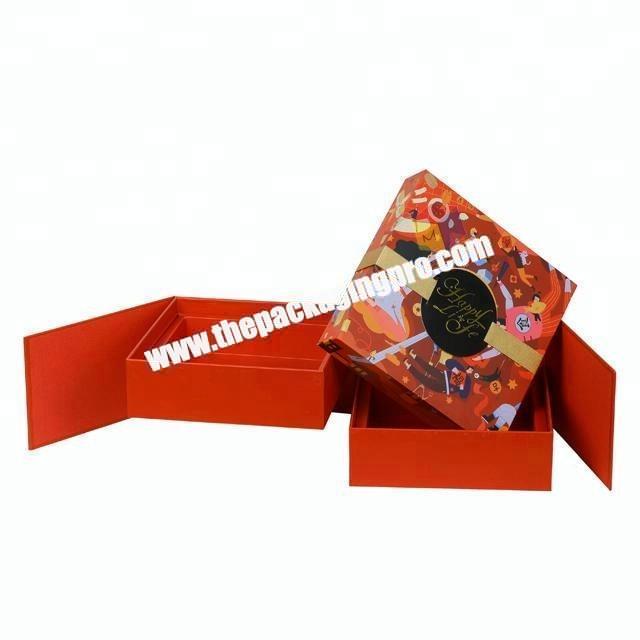 luxury double deck christmas gift box packaging