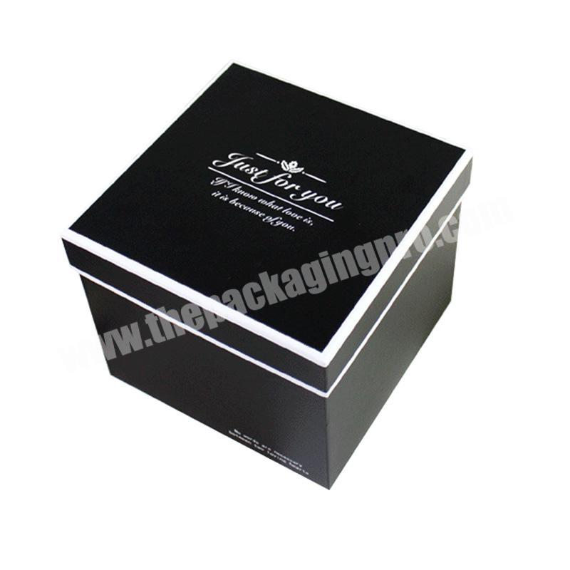 Luxury fashion cardboard paper rigid gift box with lid