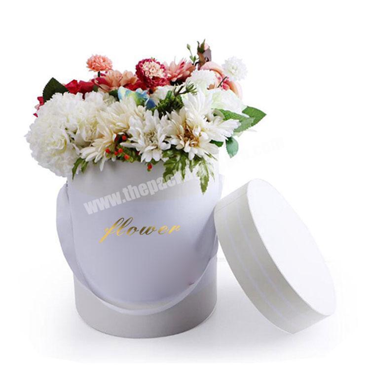 luxury flower paper tube round tube paper box round white box