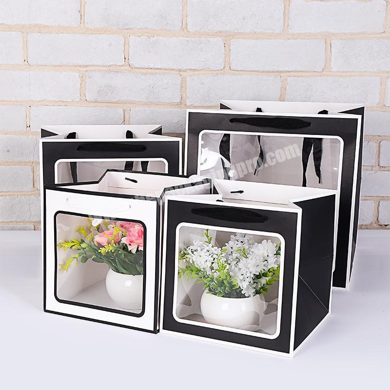 luxury foldable cardboard clear window giftbox packaging creative octagon bridesmaid gift box