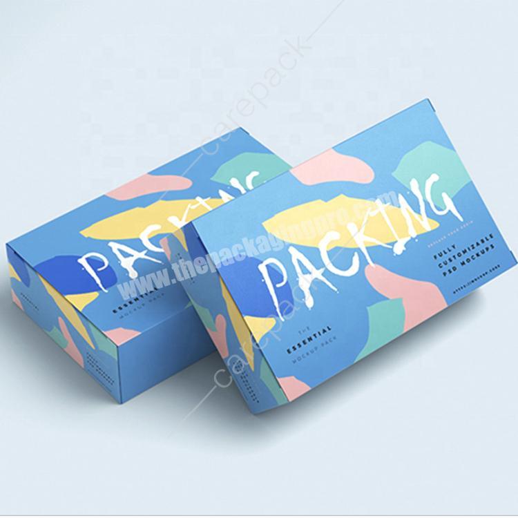 Luxury Foldable Make Up Colored Eco Cardboard Paper Branding Package Shipping Boxes Packaging For ClothesCosmeticsShoeScarf