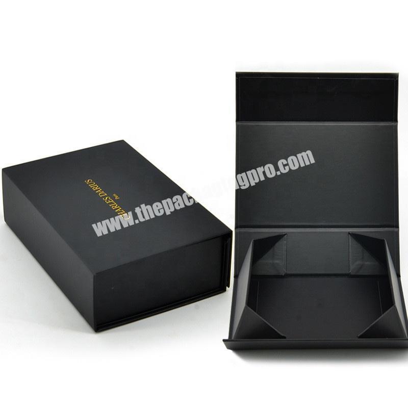Luxury folding cardboard gift box custom printed paper clamshell magnetic gift boxes