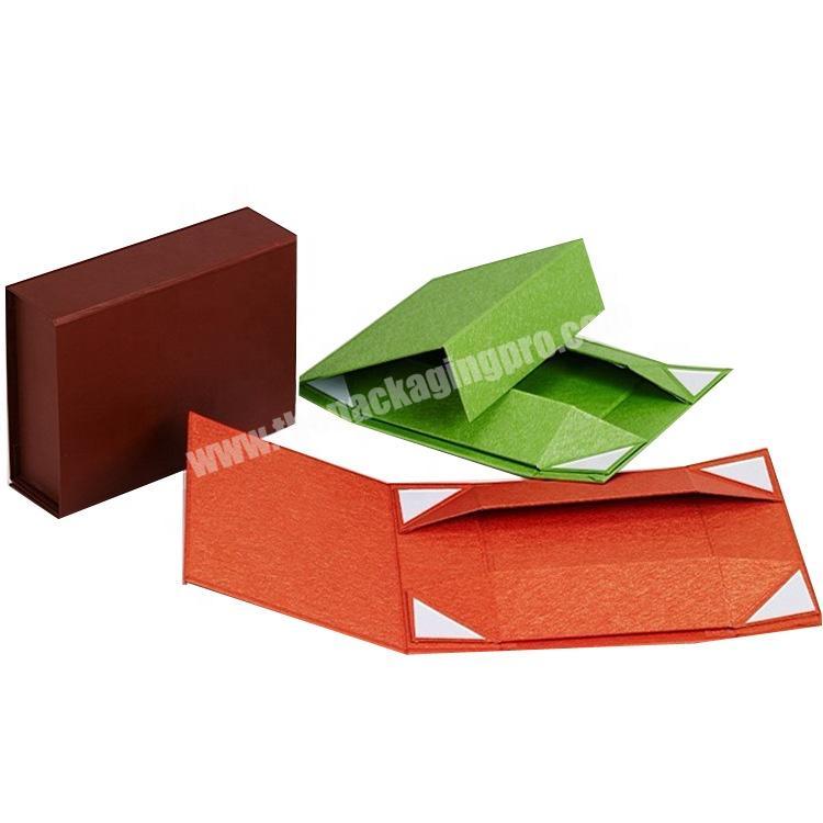 Luxury folding magnetic closure paperboard gift box