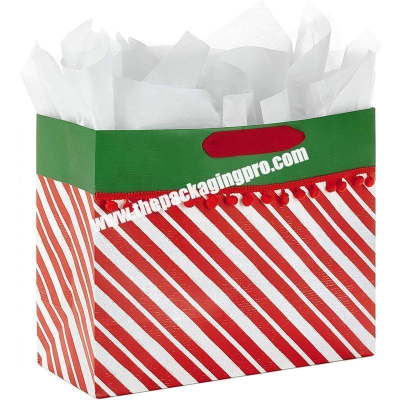 Luxury Gift Bag Christmas Print Supplier Wholesale Shopping Custom Paper Bags