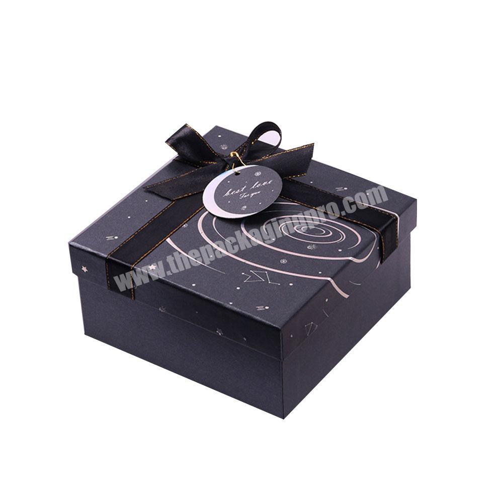 Luxury gift packaging boxes jewelry ribbon