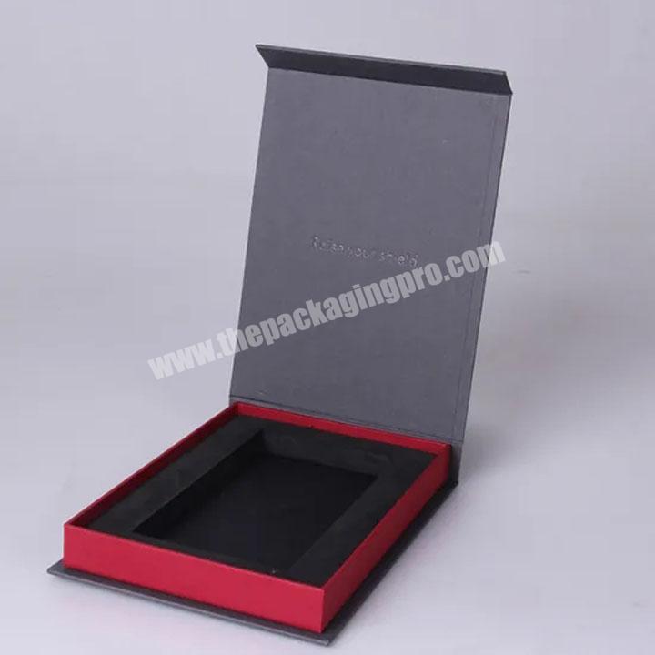 Luxury Gift Paper Packaging Box for Cellphone Cases With EVA Insert