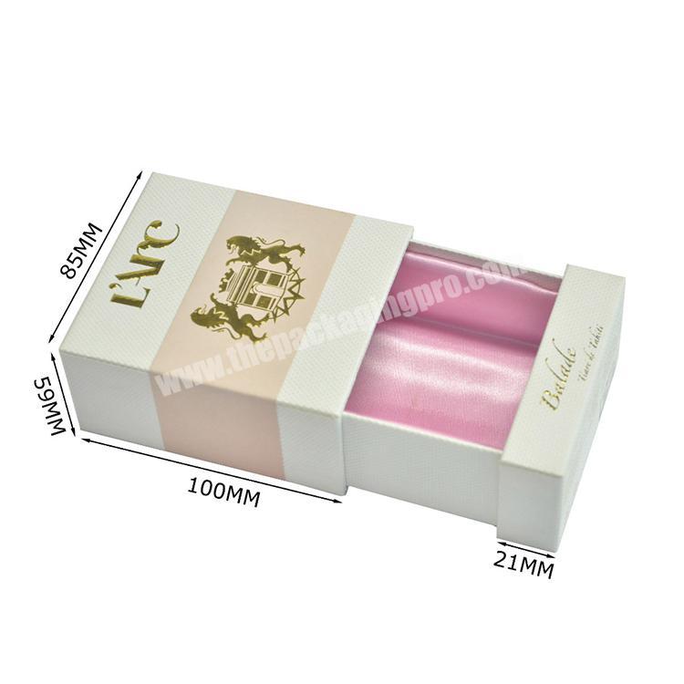 Luxury Gift Ribbon Decoration Drawer Paper Box For Perfume Packaging