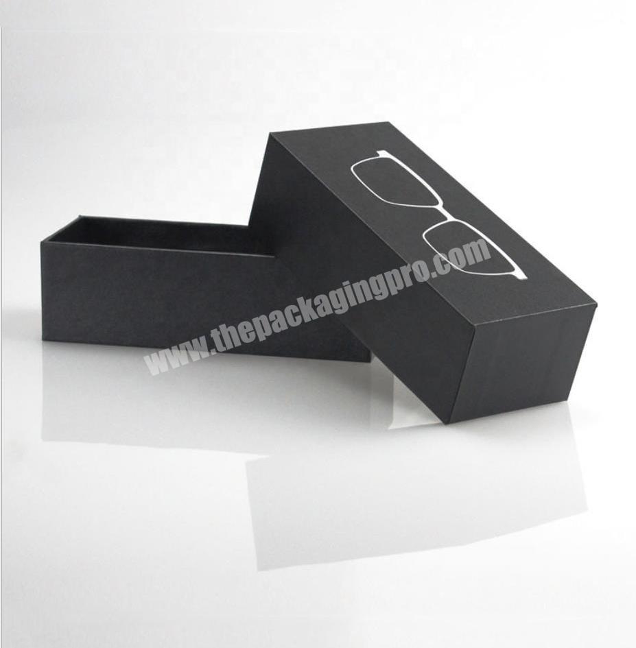 Luxury Glasses Box Packaging With Hot stamping, Base With Lid Box For Sun Glasses Gift Packaging
