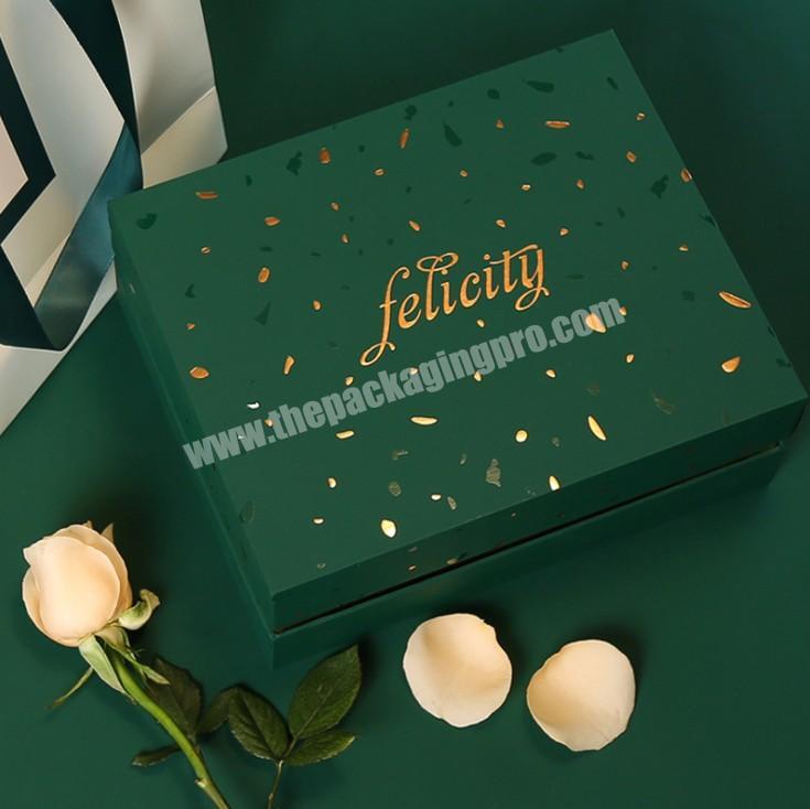 Luxury Gold Foil Logo Custom Cardboard Perfume Lipstick Cosmetic Box Packaging Birthday Gift Cardboard Box