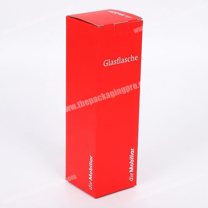 Luxury hard corrugated cardboard tuck top box glass bottle cosmetic packaging boxskin care paper box