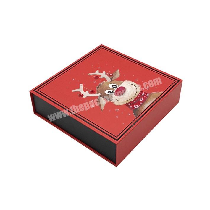 Luxury high-end custom printing paper cardboard cosmetics gift box packaging for Christmas