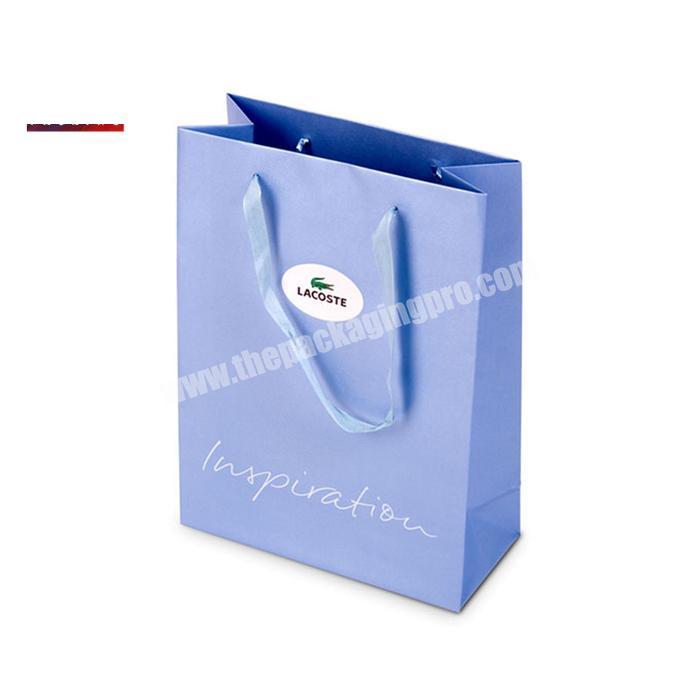 Luxury High Grade Blue Paper Bag For Bridesmaid