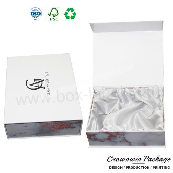Luxury High Quality Cardboard Packaging Custom Box With Satin