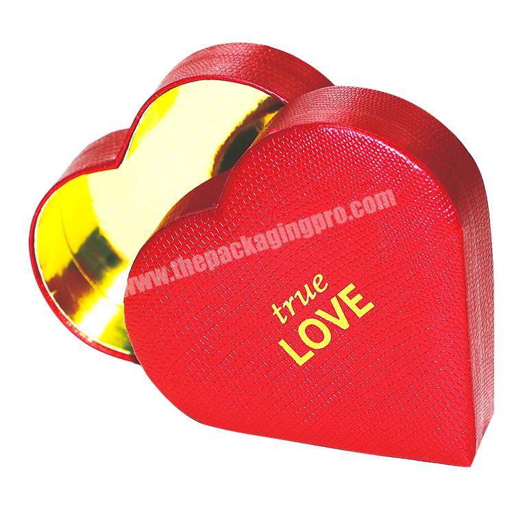 luxury high quality heart velvet flower gift box Red heart shaped cardboard box with PVC window for gifts