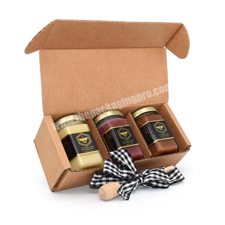 Luxury Hot Selling Factory Supply Honey Custom Gift Box Packaging Paper Rectangle Gift Box For Honey Jar Carton Box