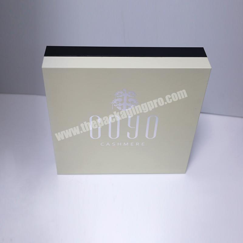 Luxury Hot Silver Stamping Custom Logo Matt Clothes Packaging Box Paper Souvenir Gift Cardboard Box