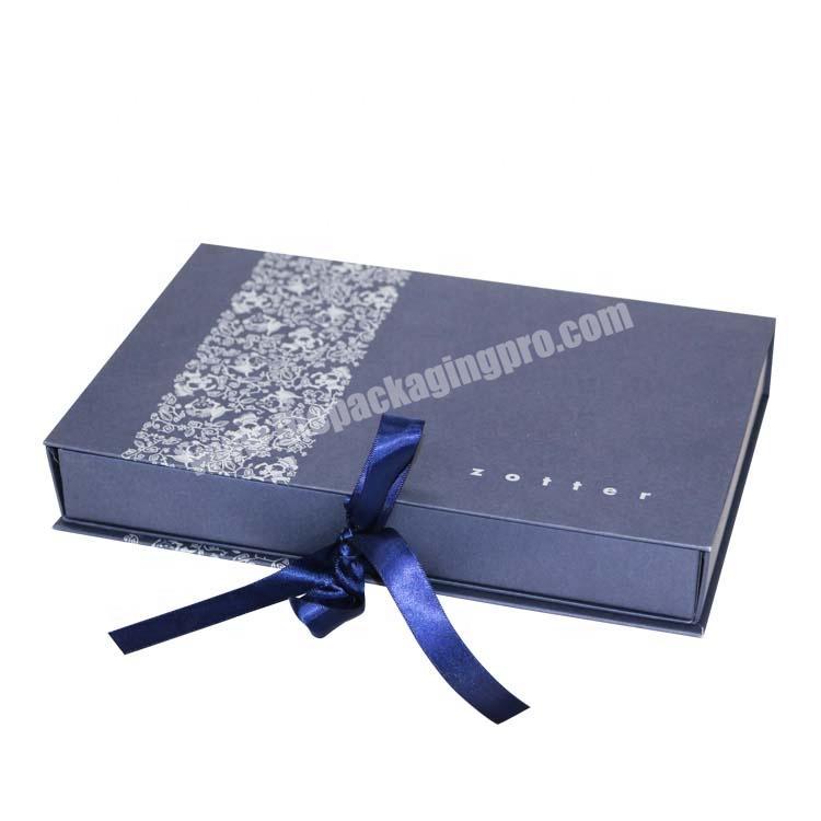Luxury Kraft empty magnetic gift boxes wholesale book shape cardboard