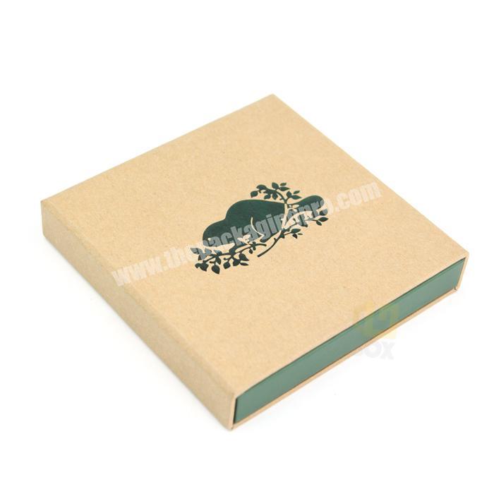 Luxury Kraft Paper Gift Box With Ribbon Drawer Box Packaging