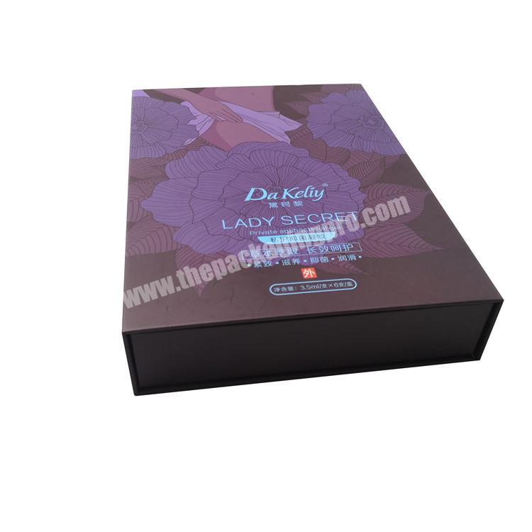 Luxury lady secret private gel packaging box