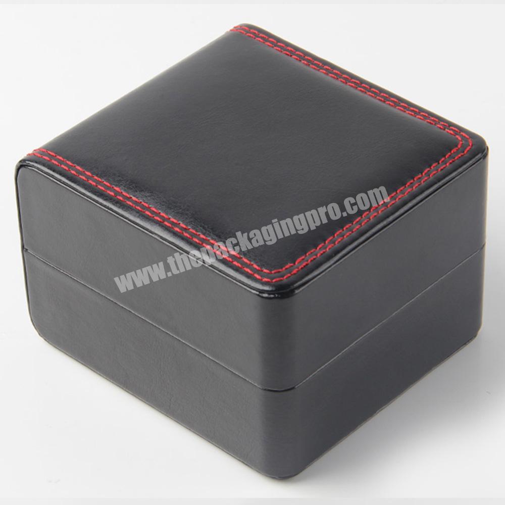 luxury leather jewellery gift packaging flip top boxes with magnetic catch