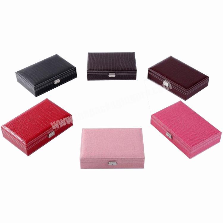 Luxury Leather  Travel jewelry Case and Lock Wholesale.