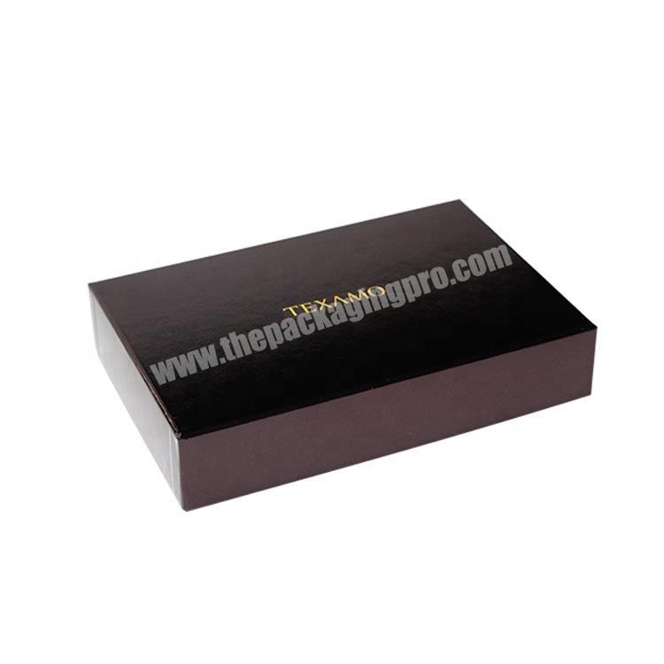 luxury lidded cardboard gift box custom packaging with silk inner tray
