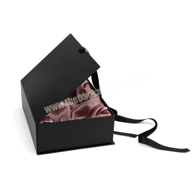 Luxury Manufactures Hard Black Custom Gift Paper Box Gift Box Packaging