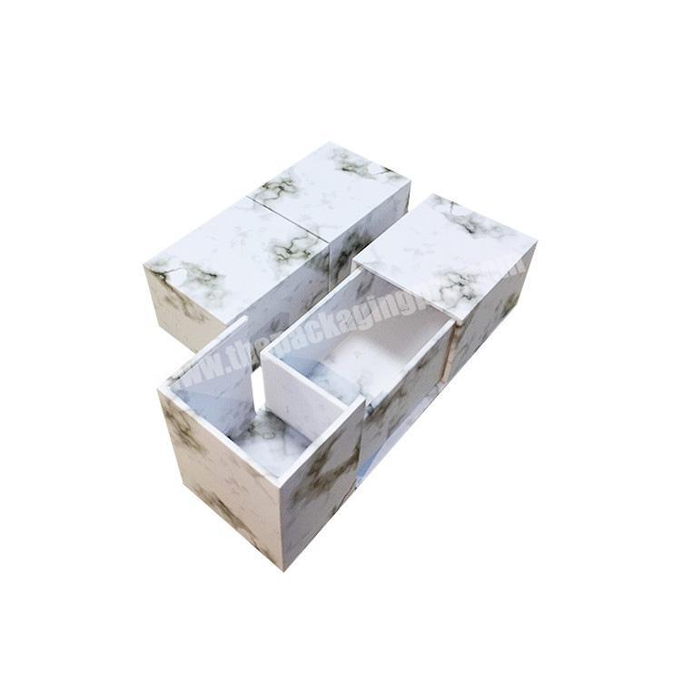 Luxury marble gift box packaging cardboard jewelry sunglass packing box
